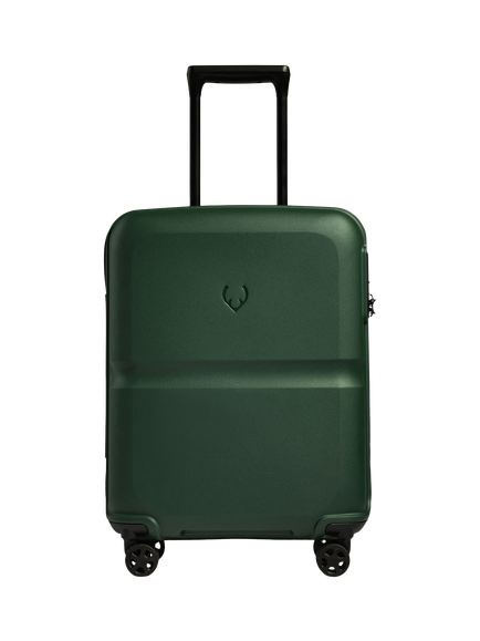 Antler 55cm Expandable Double Wheel Cabin Single Stripe Suitcase, 39L, Green