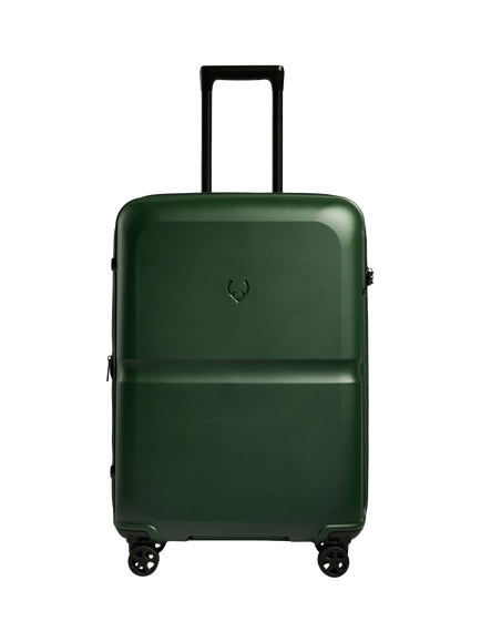 Antler Single Stripe 4-Wheel 68cm Expandable Medium Suitcase, 98L, Green
