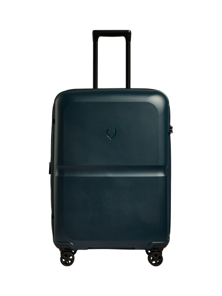 Antler Single Stripe 4-Wheel 68cm Expandable Medium Suitcase, 98L, Blue