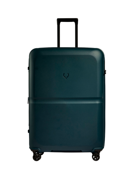Antler 81cm Expandable Double Wheel Large Single Stripe Suitcase, 156L, Blue