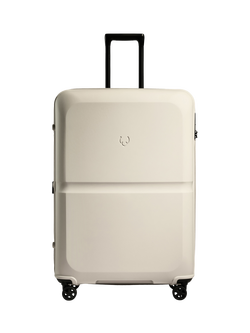 Antler Single Stripe 4-Wheel 81cm Large Expandable Suitcase, Taupe