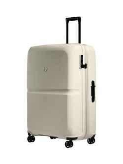 Antler Single Stripe 4-Wheel 81cm Large Expandable Suitcase - view 2, Taupe
