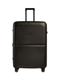 Antler Single Stripe 4-Wheel 81cm Large Expandable Suitcase, Black