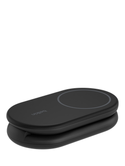 Belkin BoostCharge 2-in-1 Magnetic Foldable Wireless Charging Stand with Qi2, 15W, Black - view 2, 