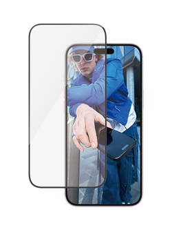 PanzerGlass Ultra-Wide Fit Screen Protector for iPhone 16 Plus / iPhone 15 Plus, 