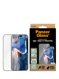 PanzerGlass Ultra-Wide Fit Screen Protector for iPhone 16 Plus / iPhone 15 Plus - view 2, 