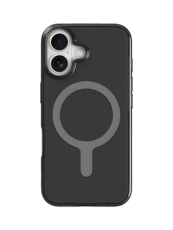 agood company Case with MagSafe for iPhone 16, Tinted Black Clear, 