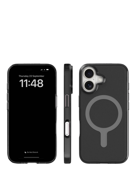 agood company Case with MagSafe for iPhone 16, Tinted Black Clear - view 2, 