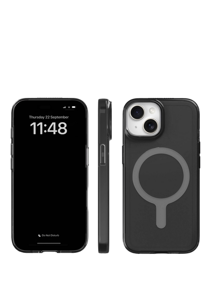 agood company Case with MagSafe for iPhone 15, Tinted Black Clear - view 2, 