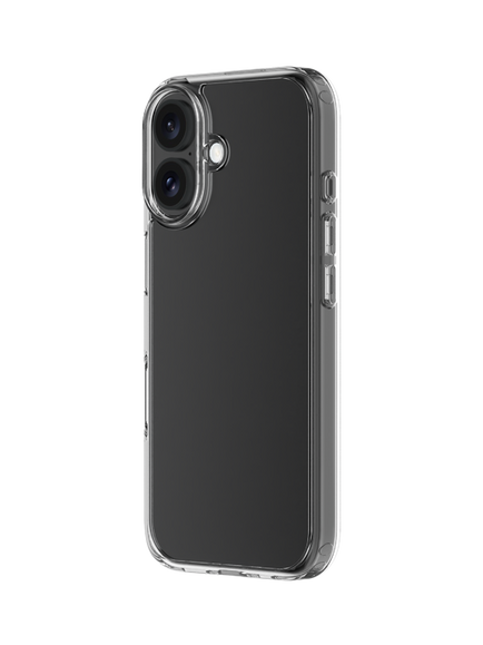QDOS Hybrid Case for iPhone 16 - view 2, Clear