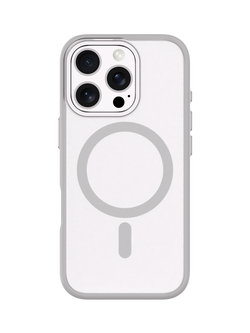 QDOS Hybrid Soft & Snap Case for iPhone 16 Pro Max, Natural Titanium / Clear, Natural Titanium / Clear