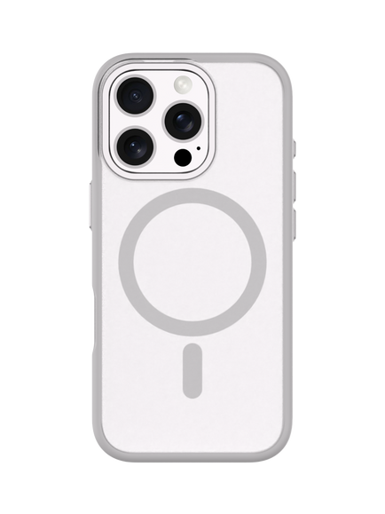 QDOS Hybrid Soft & Snap Case for iPhone 16 Pro Max, Natural Titanium / Clear, Natural Titanium / Clear
