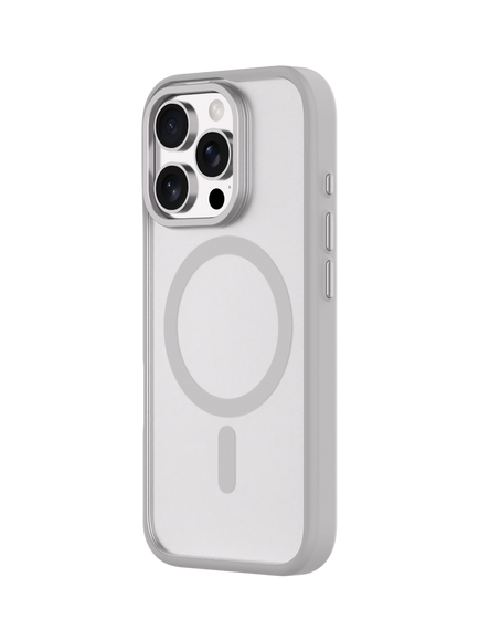 QDOS Hybrid Soft & Snap Case for iPhone 16 Pro Max, Natural Titanium / Clear - view 2, Natural Titanium / Clear