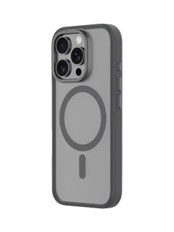 QDOS Hybrid Soft & Snap Case for iPhone 16 Pro, Black Titanium / Clear - view 2, Black Titanium / Clear