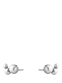 Georg Jensen Moonlight Grape Cluster Stud Earrings, Silver, Sterling Silver