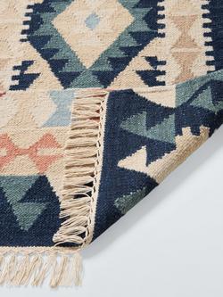 John Lewis Anika Kelim Wool Rich Rug, Multi, Runner, L240 x W70cm - view 2, Multi