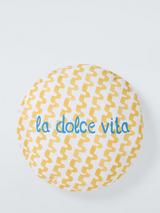 John Lewis Dolce Vita Round Cushion, Mimosa