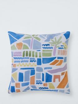 John Lewis Stacked Indoor/Outdoor Cushion, Multi, Multi