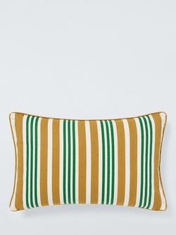John Lewis Classic Stripe Indoor/Outdoor Cushion, Honey