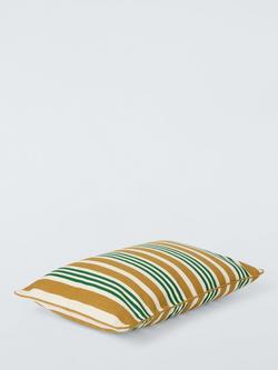 John Lewis Classic Stripe Indoor/Outdoor Cushion - view 2, Honey