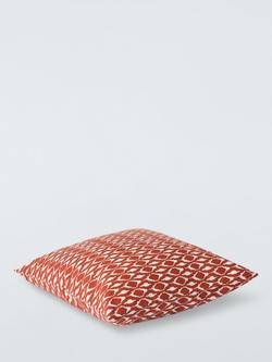 John Lewis Inka Indoor/Outdoor Cushion - view 2, Cayenne