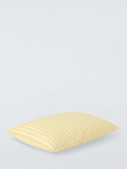 John Lewis Thin Stripe Indoor/Outdoor Cushion - view 2, Mimosa