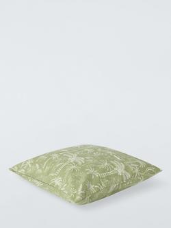 John Lewis Tropical Palms Indoor/Outdoor Cushion, Pistachio - view 2, Pistachio