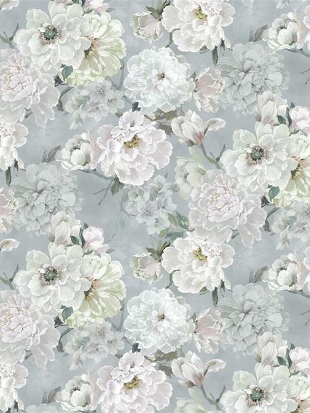 Designers Guild Fleur Blanche Furnishing Fabric, Platinum