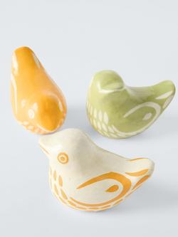 John Lewis Papier-Mâché Birds Easter Decoration,  Set of 3 - view 2, 