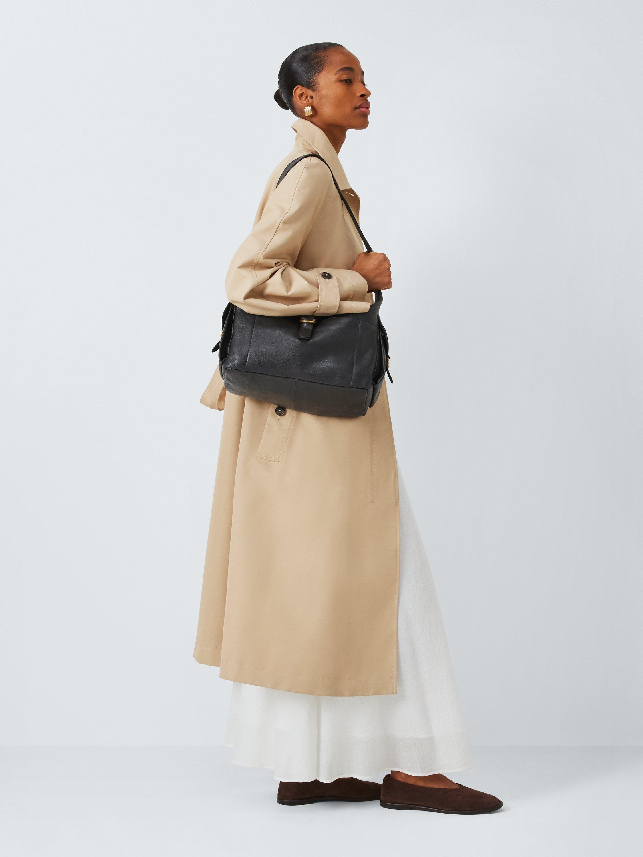 Product image 6 of 6, which shows John Lewis Elevated Utility Hobo Bag, Black