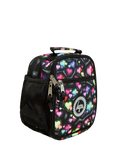 Hype Kids' 3D Hearts Lunch Bag, Black