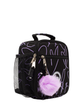 Hype Kids' Scribble Heart Lunch Bag, Black/Purple