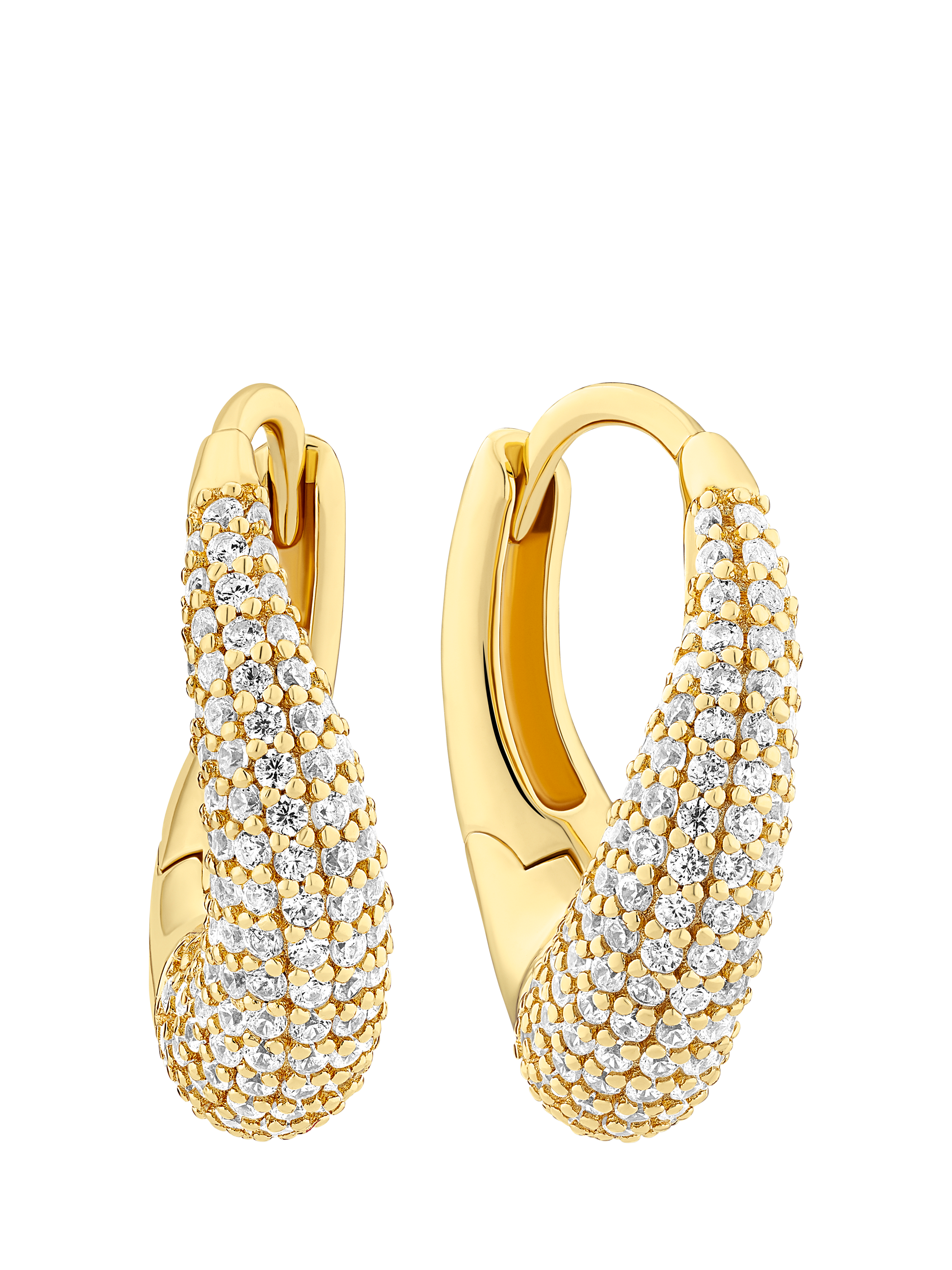 Product image 1 of 1, which shows Sif Jakobs Jewellery Glorenza Piccolo Cubic Zirconia Hoop Earrings, Gold