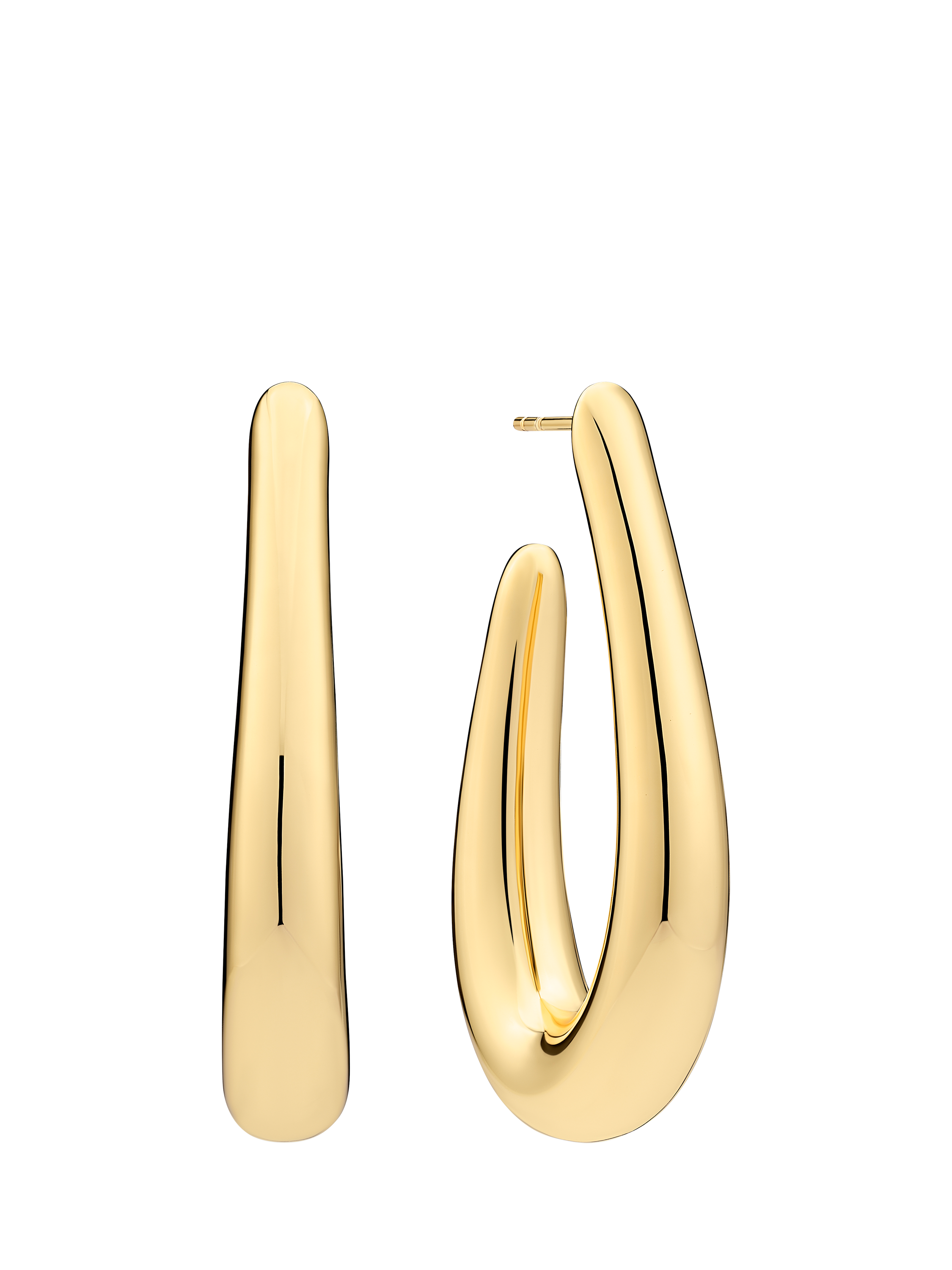 Product image 1 of 1, which shows Sif Jakobs Jewellery Goccia Pianura Piccolo Demi Hoop Earrings, Gold