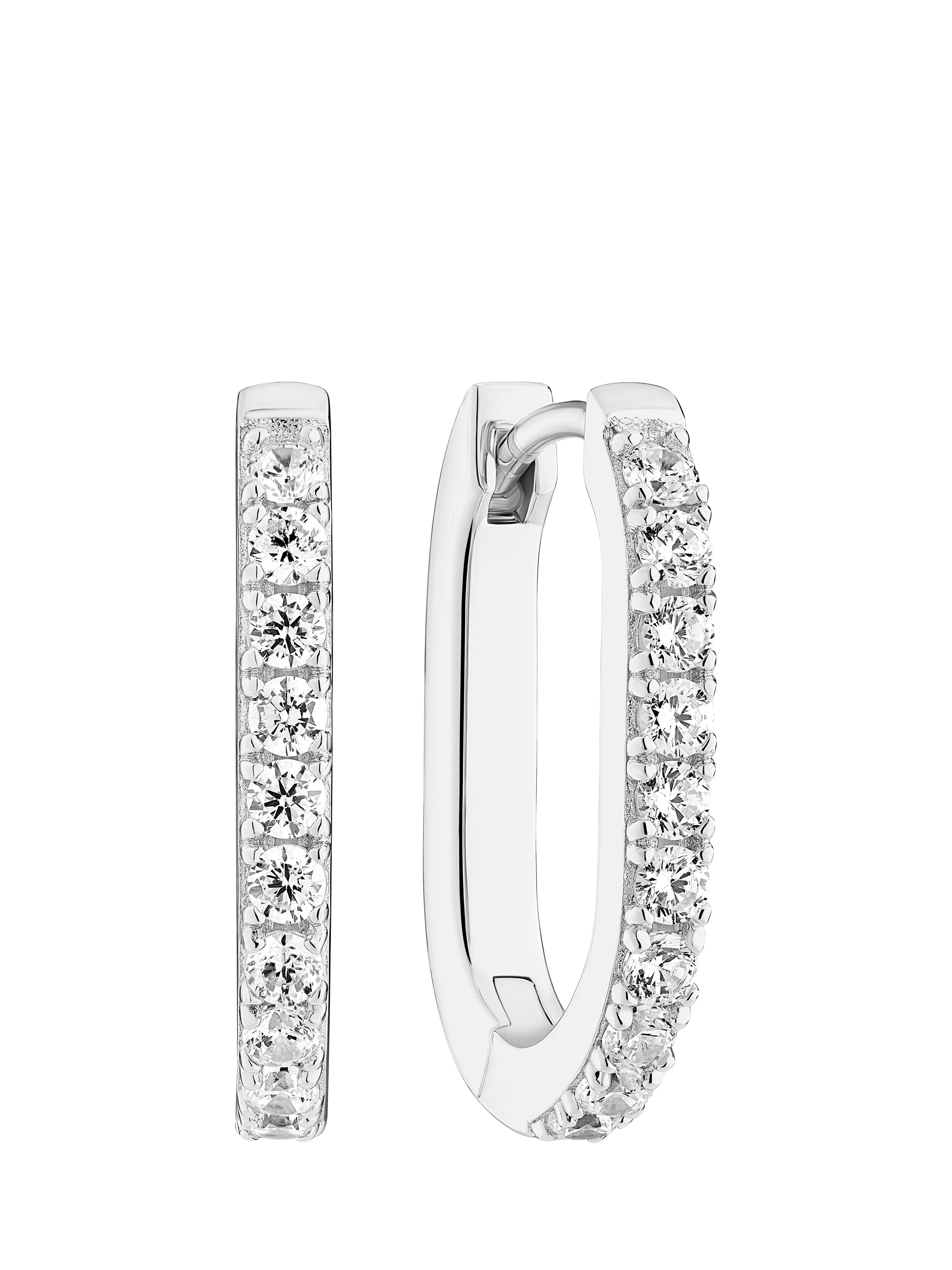 Product image 1 of 1, which shows Sif Jakobs Jewellery Capizzi Piccolo Cubic Zirconia Hoop Earrings, Silver