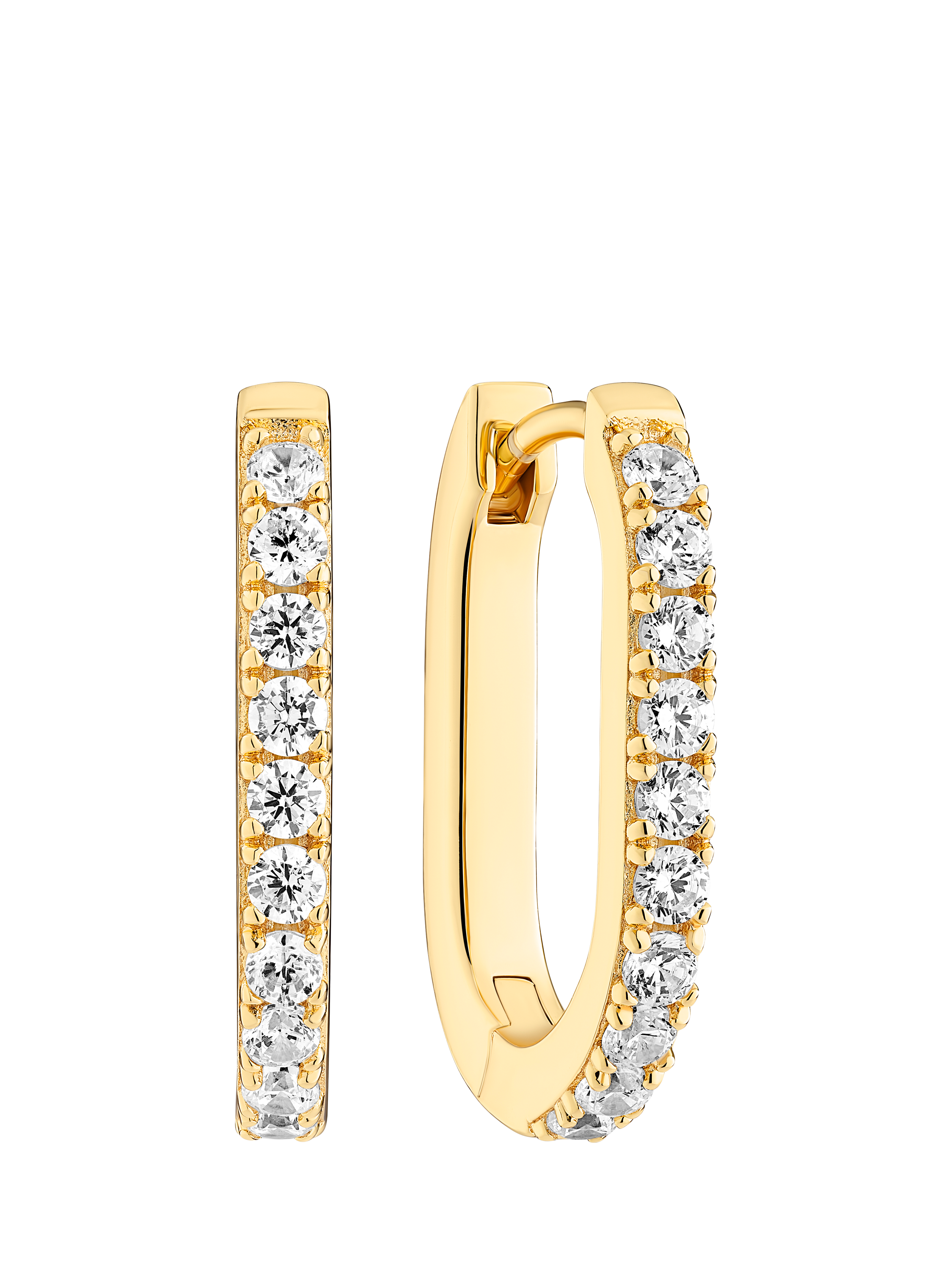 Product image 1 of 1, which shows Sif Jakobs Jewellery Capizzi Piccolo Cubic Zirconia Hoop Earrings, Gold