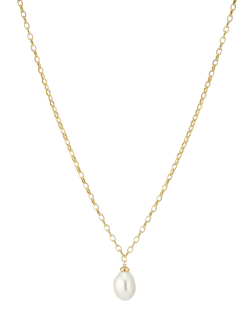 Product image 1 of 1, which shows Sif Jakobs Jewellery Padua Uno Freshwater Pearl Pendant Necklace, Gold