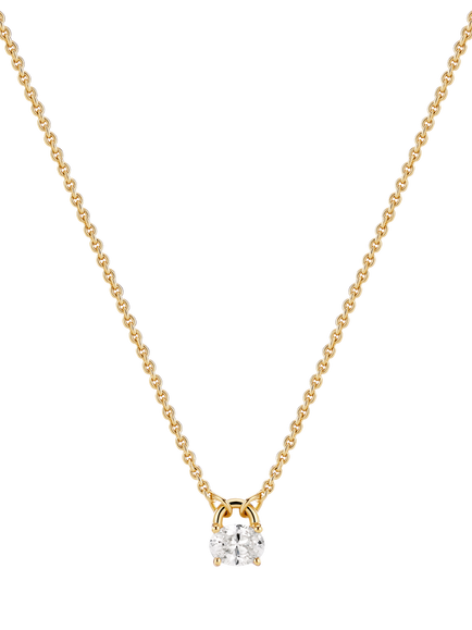 Sif Jakobs Jewellery Carrara Duo Piccolo Cubic Zirconia Rings Necklace, Gold
