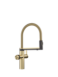 BLANCO Choice Icona Instant Boiling Hot Water Pull-Out Swivel Spout Single Lever Kitchen Tap, Satin Gold