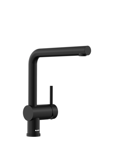 BLANCO Linus Swivel Spout Single Lever Kitchen Mixer Tap, Satin Dark Steel, Satin Dark Steel