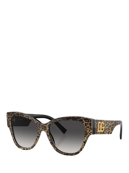 Dolce & Gabbana DG4449 Women's Butterfly Sunglasses, Brown, Brown