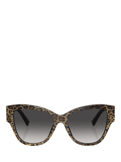 Dolce & Gabbana DG4449 Women's Butterfly Sunglasses, Brown - view 2, Brown