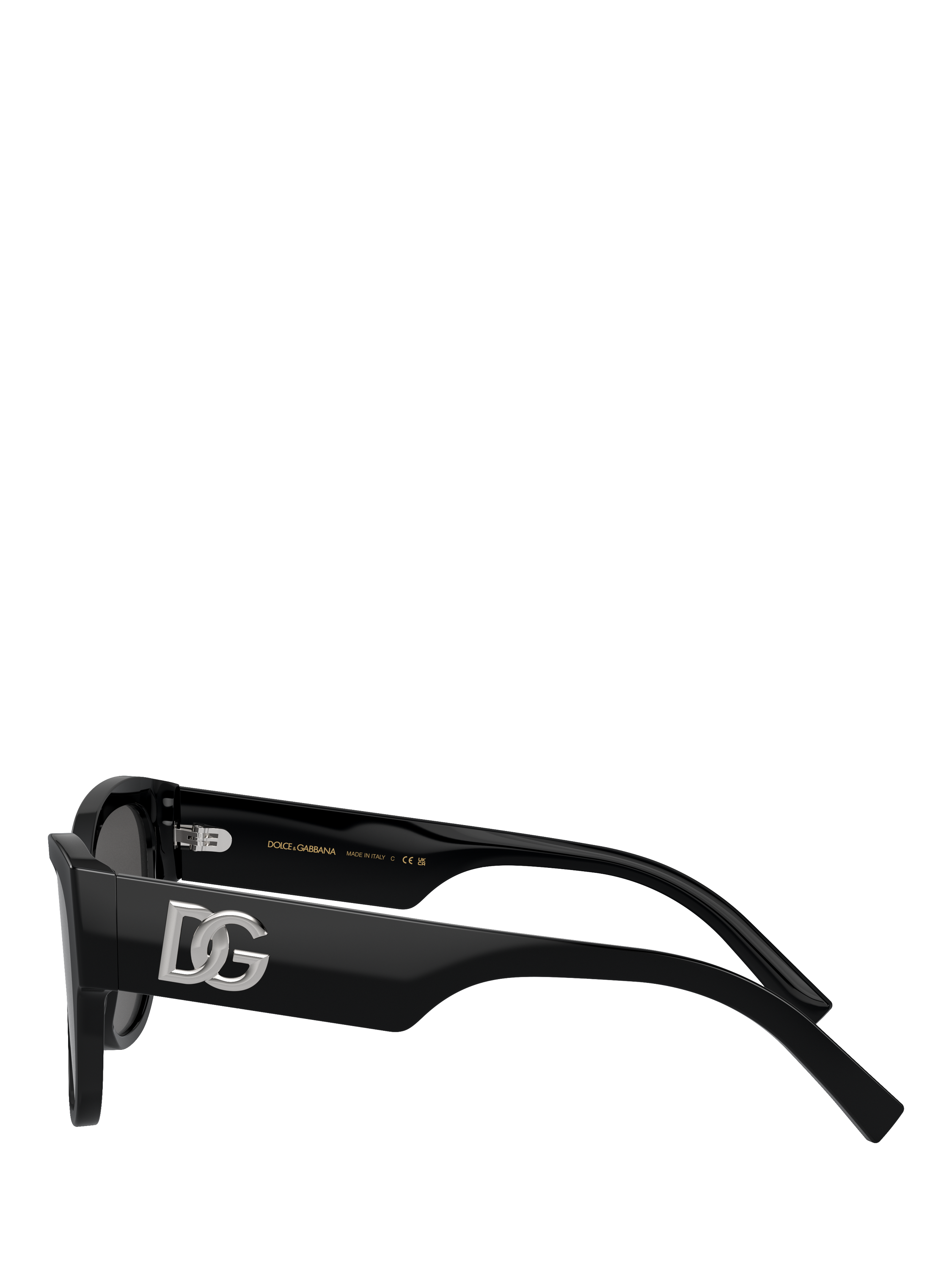 Product image 3 of 5, which shows Dolce & Gabbana DG4449 Women's Butterfly Sunglasses, Black
