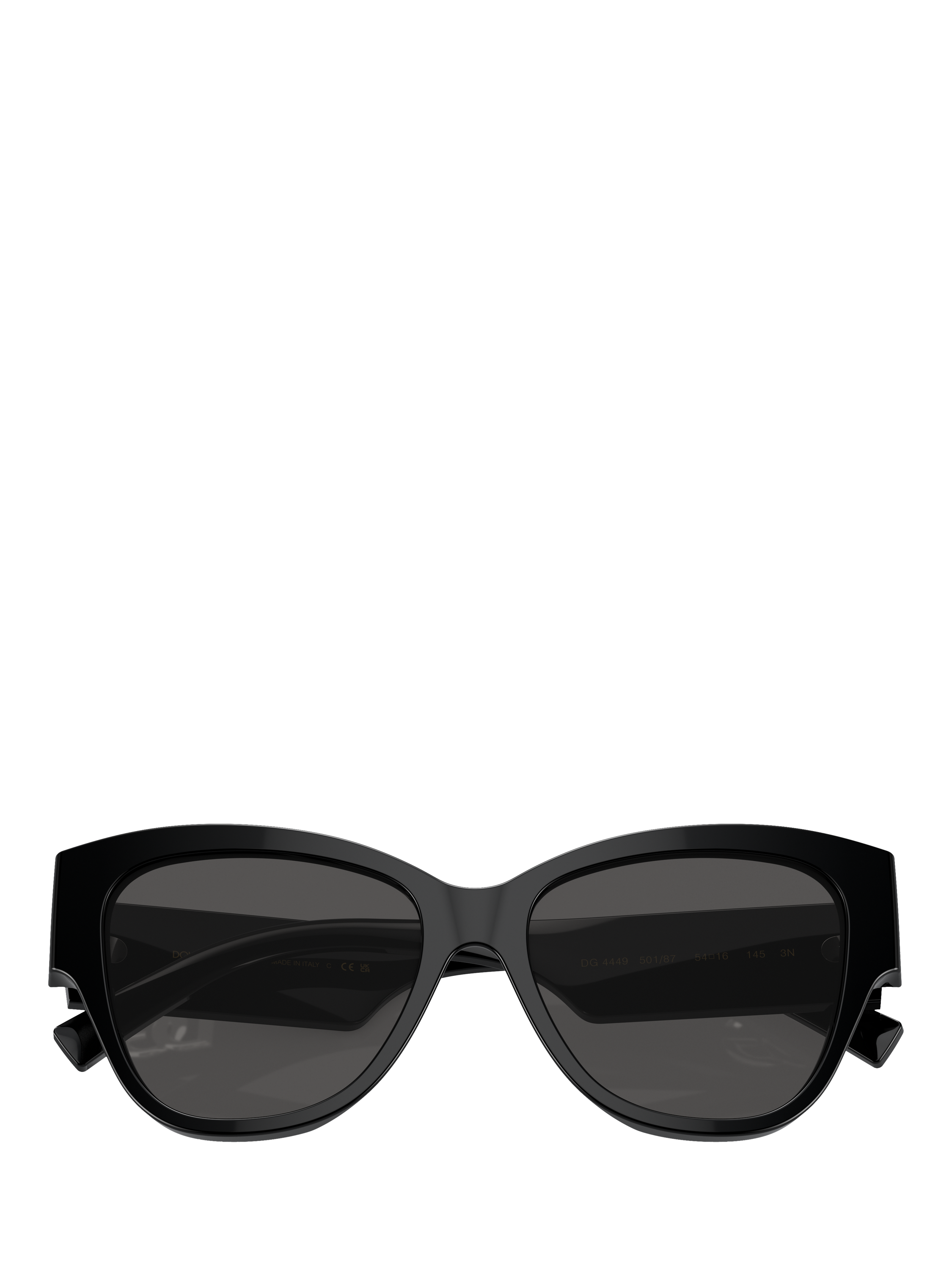 Product image 5 of 5, which shows Dolce & Gabbana DG4449 Women's Butterfly Sunglasses, Black