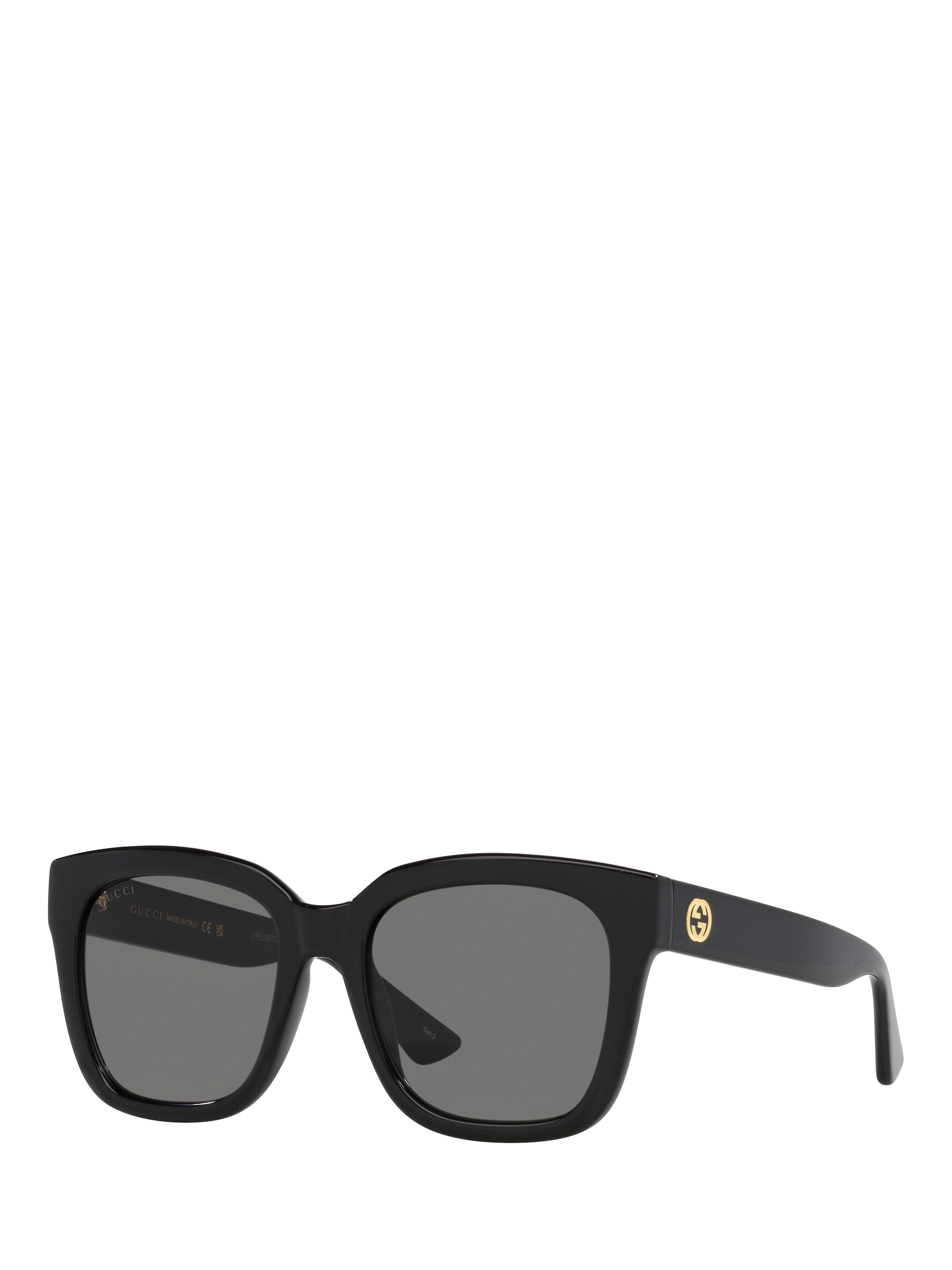 Product image 1 of 4, which shows Gucci GC002015 Women's Square Sunglasses, Black/Grey