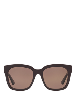 Gucci GC002015 Women's Square Sunglasses, Burgundy - view 2, Burgundy