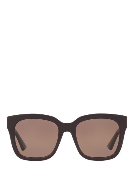 Gucci GC002015 Women's Square Sunglasses, Burgundy - view 2, Burgundy