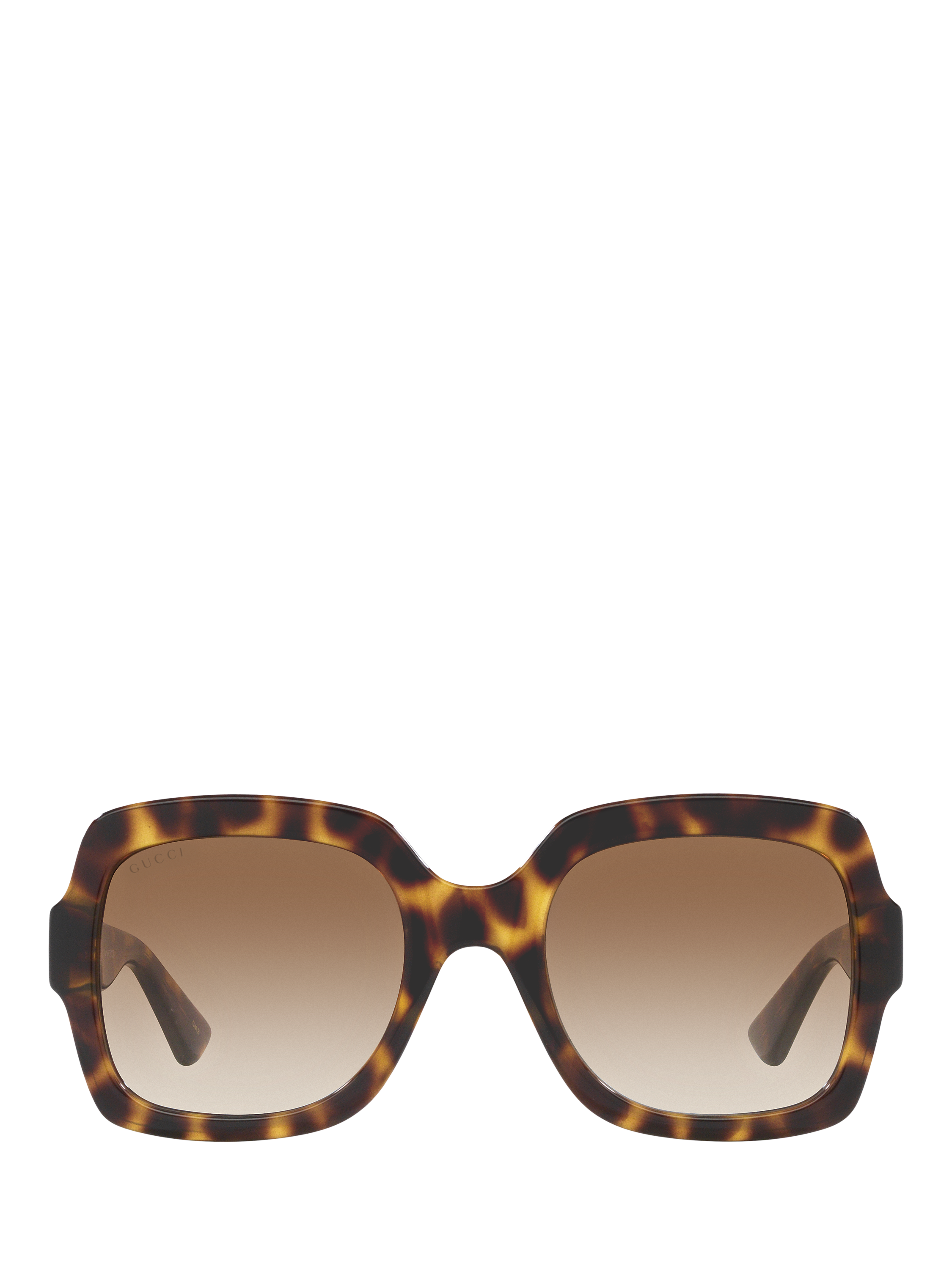 Product image 2 of 4, which shows Gucci GC002057 Women's Square Sunglasses, Shiny Tortoise/Brown Gradient