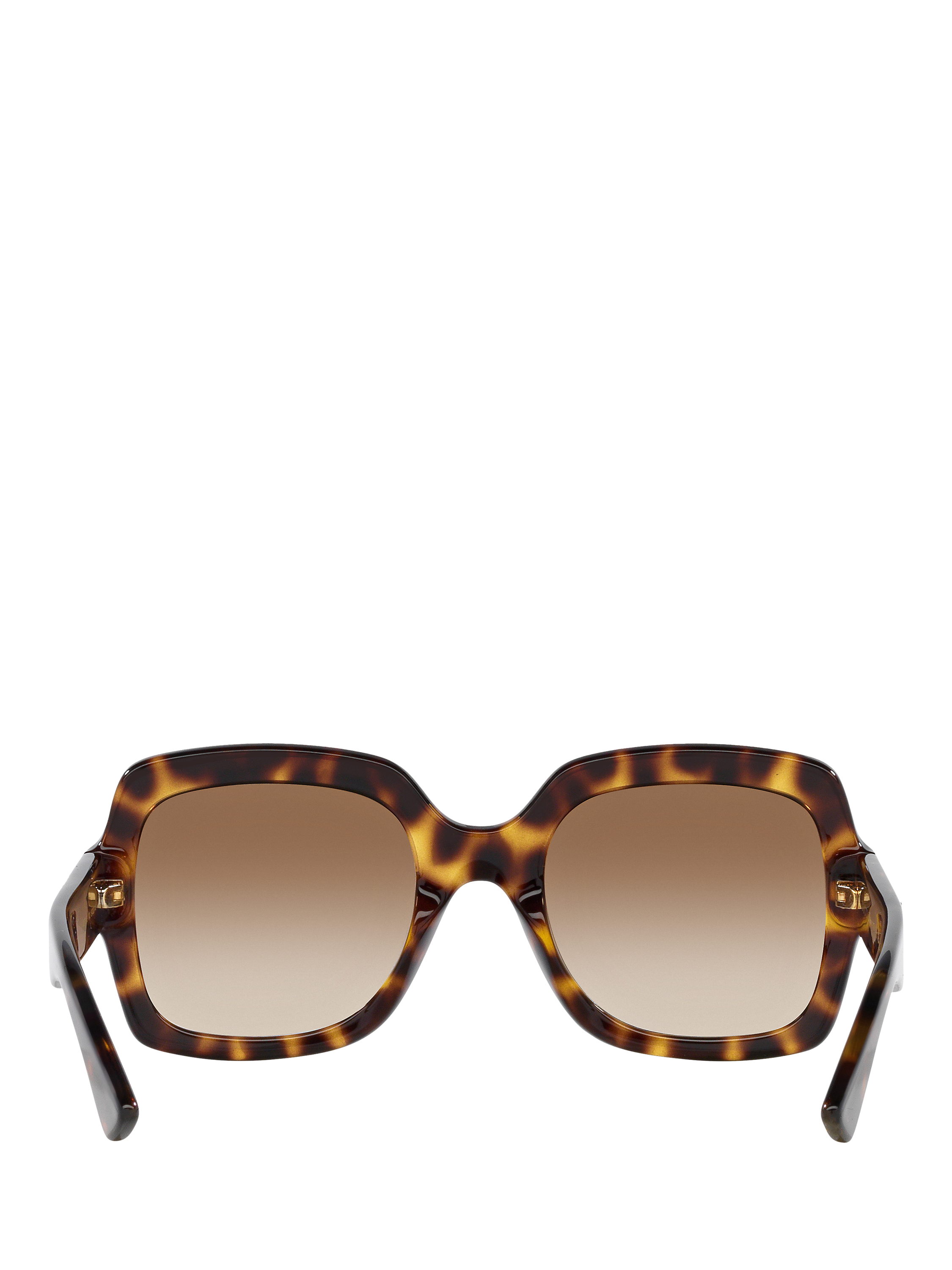 Gucci GC002057 Women's Square Sunglasses, Shiny Tortoise/Brown Gradient