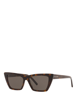 Yves Saint Laurent SL 276 Women's Mica Cat's Eye Sunglasses, Tortoise/Brown